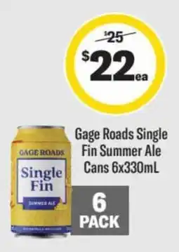 Liquorland Gage Roads Single Fin Summer Ale offer