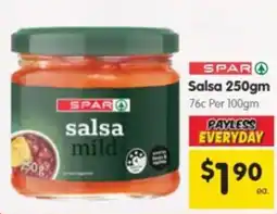 Spar Spar salsa mild offer