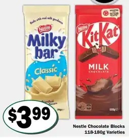 Friendly Grocer Nestle Chocolate Blocks Varieties offer