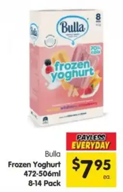 Spar Bulla Frozen Yoghurt offer