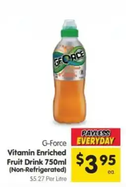 Spar G-Force Vitamin Enriched Fruit Drink offer