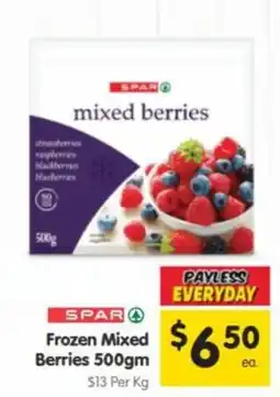 Spar SPAR Frozen Mixed Berries offer