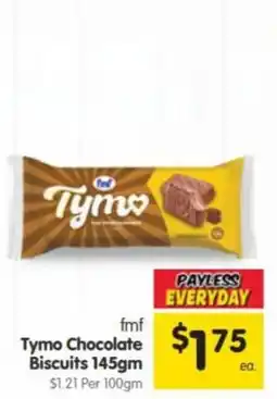 Spar fmf Tymo Chocolate Biscuits offer