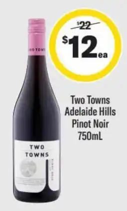 Liquorland Two Towns Adelaide Hills Pinot Noir offer