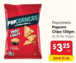 Spar Popcorners Popcorn Chips offer