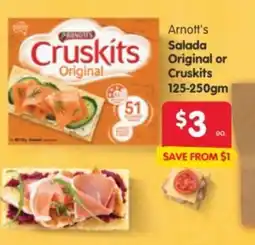 Spar Arnott's Cruskits Original offer