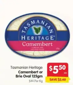 Spar Tasmanian Heritage Camembert offer