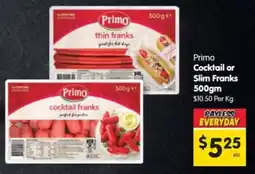 Spar Primo cocktail franks offer