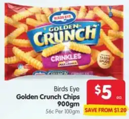 Spar Birds Eye Golden Crunch Chips offer