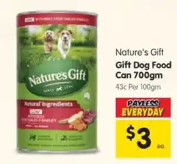 Spar Nature's Gift Gift Dog Food Can offer