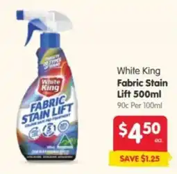 Spar White King Fabric Stain Lift offer
