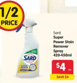 Spar Sard Super Power Stain Remover Spray offer