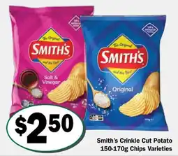 Friendly Grocer Smith's Crinkle Cut Potato Varieties offer