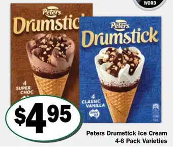 Peters Drumstick Ice Cream Varieties