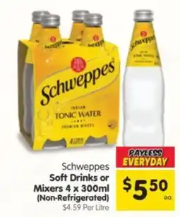 Spar Schweppes Soft Drinks or Mixers offer