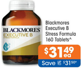 Good Price Pharmacy Blackmores Executive B Stress Formula 160 Tablets offer