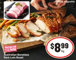 IGA Australian Boneless Pork Loin Roast offer