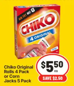 IGA Chiko Original Rolls offer
