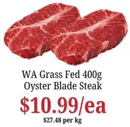 Farmer Jack's WA Grass Fed Oyster Blade Steak offer