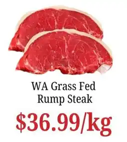 Farmer Jack's WA Grass Fed Rump Steak offer