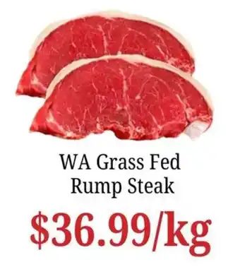 WA Grass Fed Rump Steak