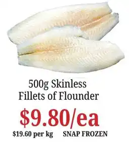 Farmer Jack's Skinless Fillets of Flounder offer