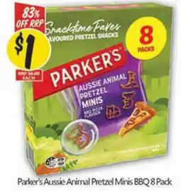 NQR Parker's Aussie Animal Pretzel Minis offer