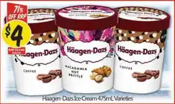NQR Haagen-Dazs Ice Cream Varieties offer