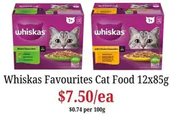 Farmer Jack's Whiskas Favourites Cat Food offer
