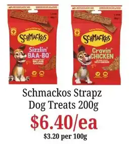 Farmer Jack's Schmackos Strapz Dog Treats offer