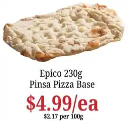Farmer Jack's Epico Pinsa Pizza Base offer