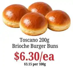 Farmer Jack's Toscano Brioche Burger Buns offer