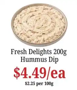 Farmer Jack's Fresh Delights Hummus Dip offer