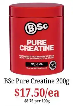 Farmer Jack's BSc Pure Creatine offer