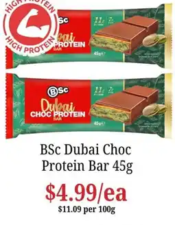 Farmer Jack's BSc Dubai Choc Protein Bar offer