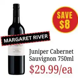 Farmer Jack's Juniper Cabernet Sauvignon offer