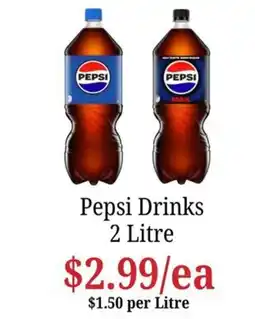 Farmer Jack's Pepsi Drinks 2 Litre offer