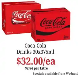 Farmer Jack's Coca-Cola Drinks offer