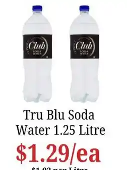 Farmer Jack's Tru Blu Soda Water offer