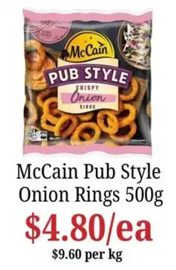 Farmer Jack's McCain Pub Style Onion Rings offer