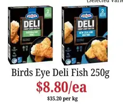 Farmer Jack's Birds Eye Deli Fish offer