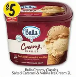 NQR Bulla Creamy Classics Salted Caramel & Vanilla Ice Cream offer