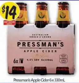 NQR Pressman's Apple Cider offer