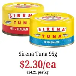 Farmer Jack's Sirena Tuna offer