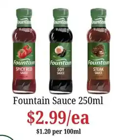Farmer Jack's Fountain Sauce offer