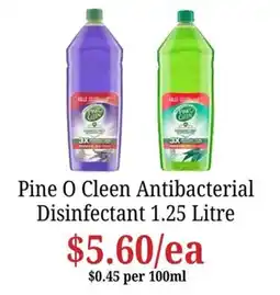 Farmer Jack's Pine O Cleen Antibacterial Disinfectant offer