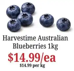 Farmer Jack's Harvestime Australian Blueberries offer