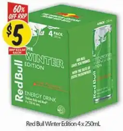 NQR Red Bull Winter Edition Energy Drink offer
