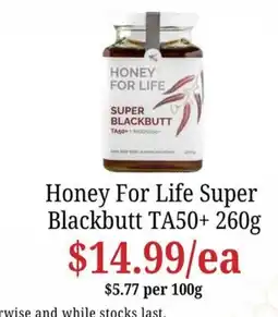 Farmer Jack's Honey For Life Super Blackbutt offer