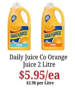 Farmer Jack's Daily Juice Co Orange Juice offer